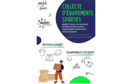 COLLECTE D'EQUIPEMENTS SPORTIFS USAGÉS